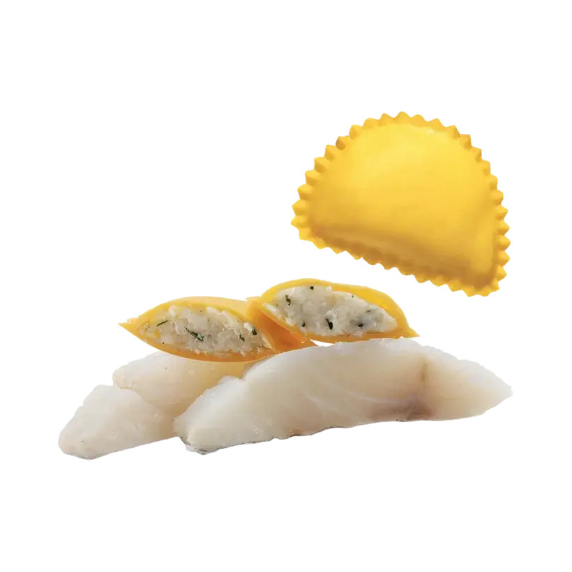 Raviolotti con baccala