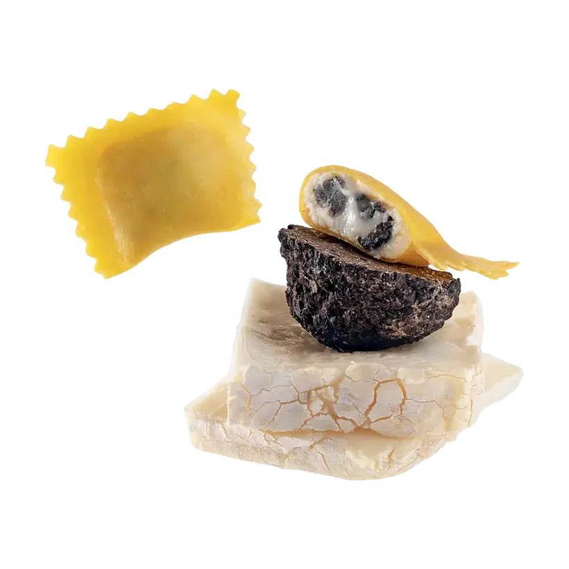 Agnoli con tartufo e Stracchino all'Antica