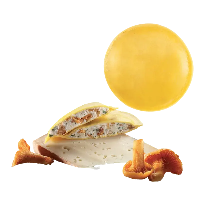 Panciotti con finferli e "Fontina DOP"