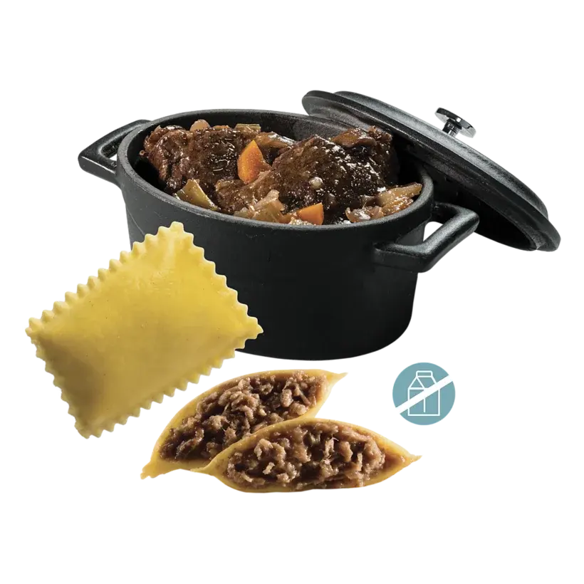 Bauletti con stracotto al Barolo DOCG