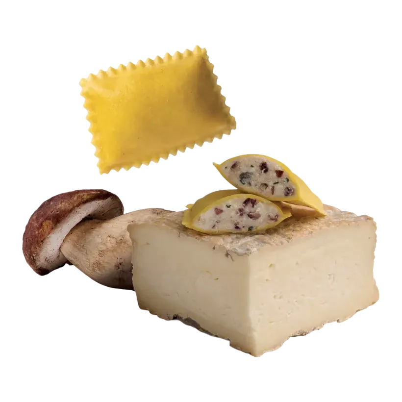 Bauletti con funghi porcini e "Taleggio DOP"