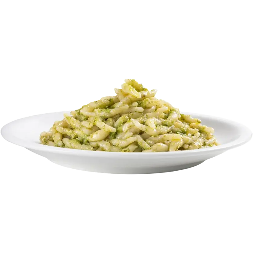Strigoli al pesto genovese