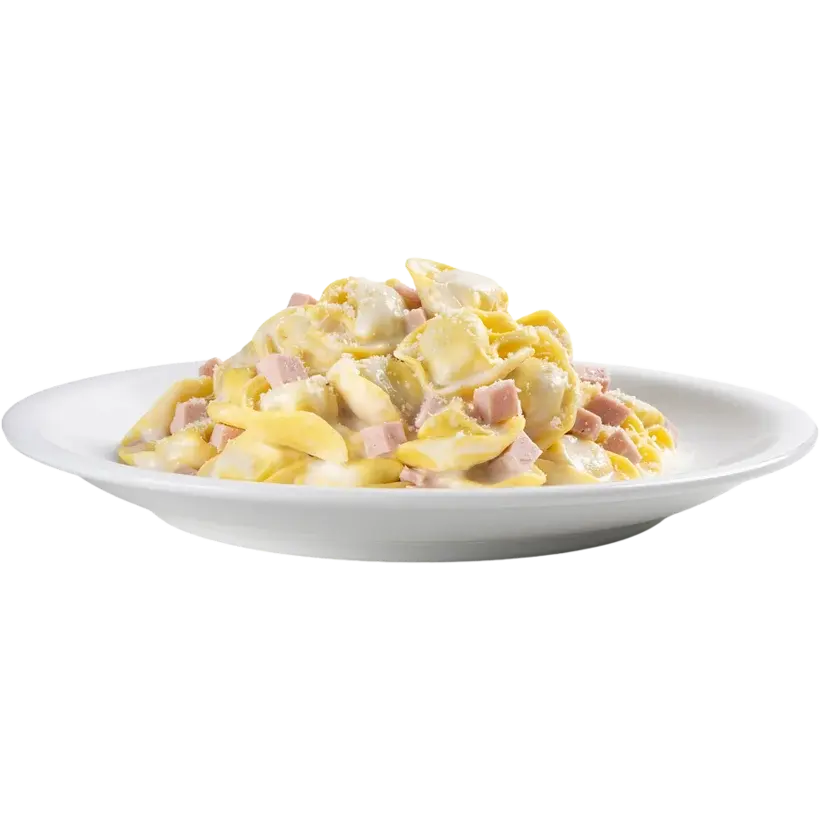 Tortellini bolognesi con panna e prosciutto