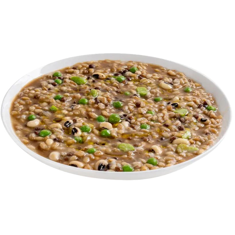 Zuppa rustica di legumi e cereali