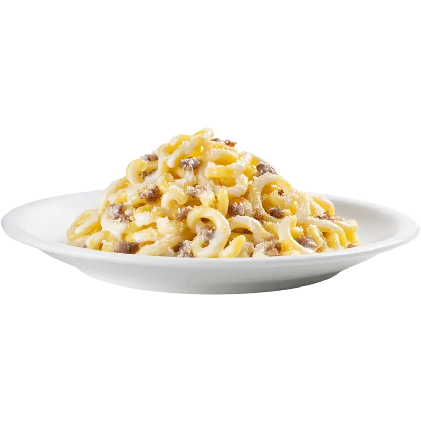 Gramigna panna e salsiccia