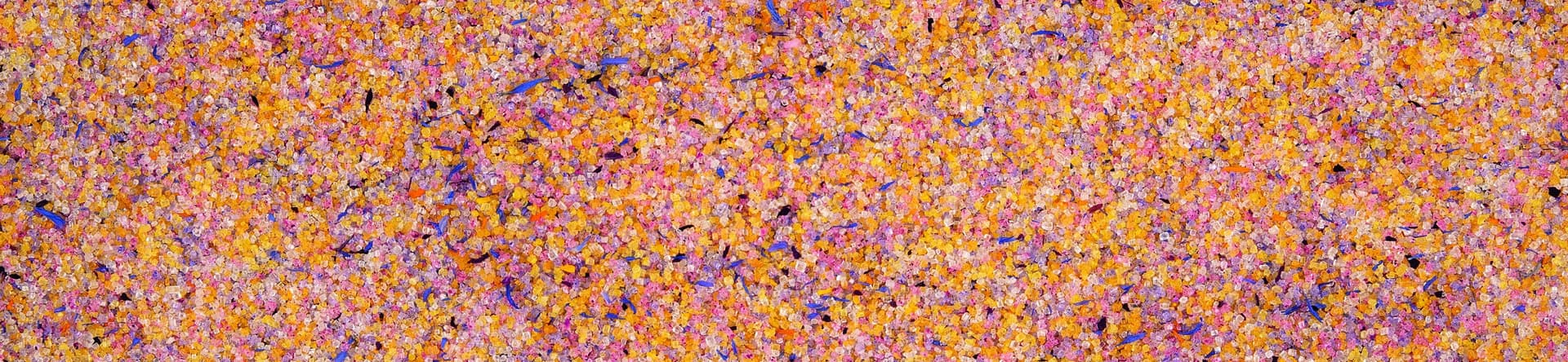 Zucchero colorato ai fiori