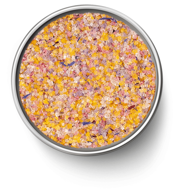 Zucchero colorato ai fiori 3