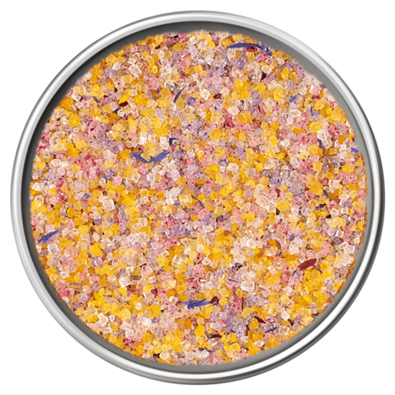 Zucchero colorato ai fiori 4