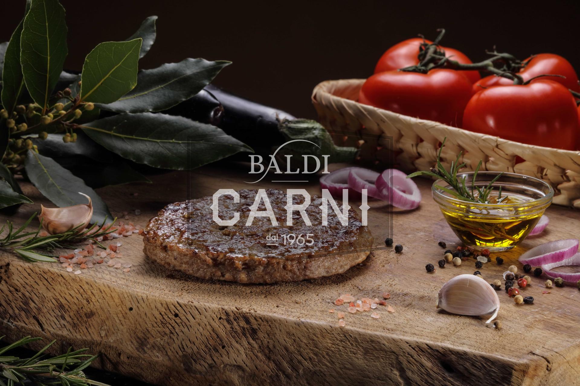 HAMBURGER BOVINO SELEZIONE BALDI CON SCOTTONA PRECOTTO 90GR