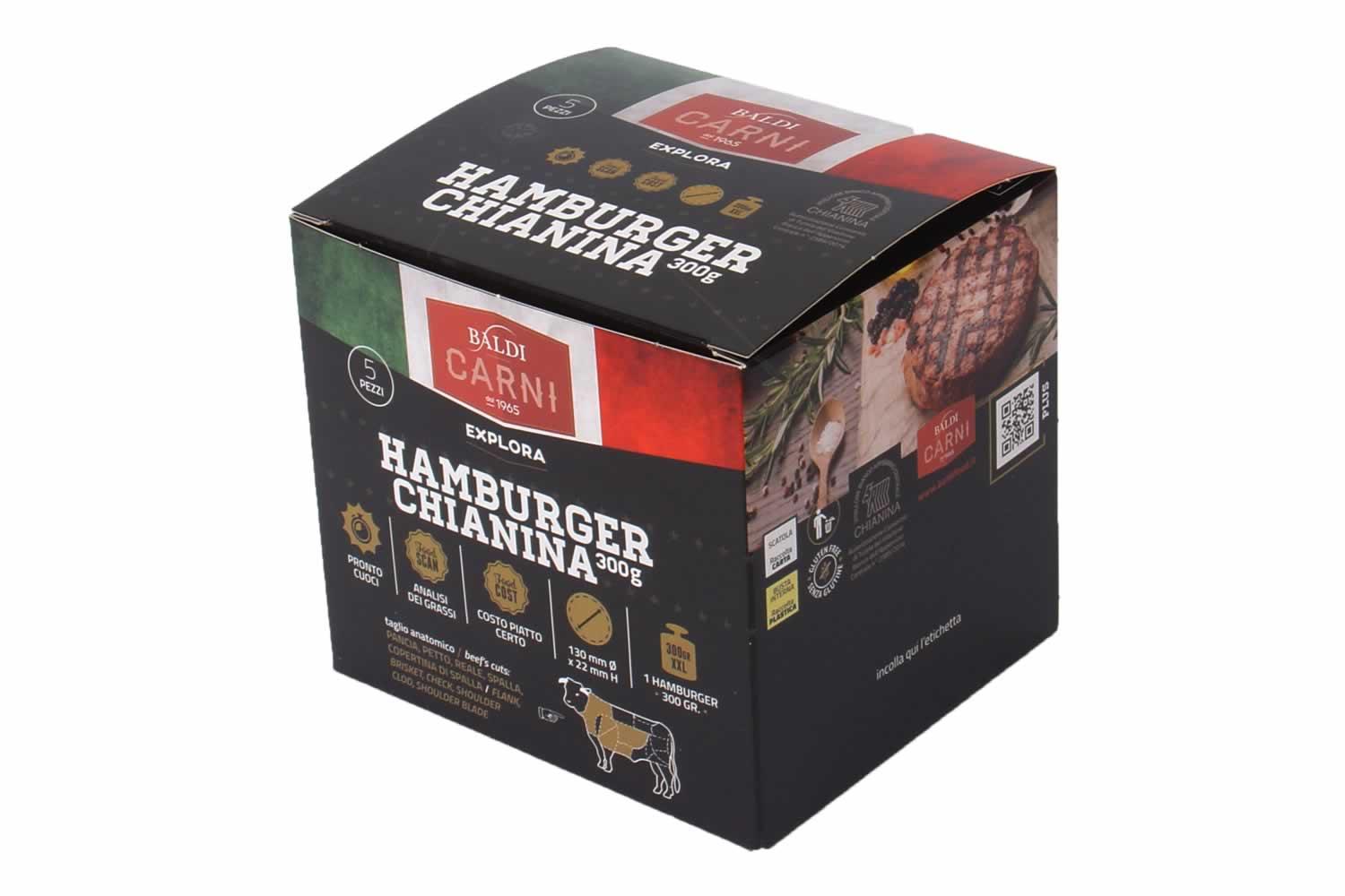 HAMBURGER DI CHIANINA "VITELLONE BIANCO DELL‘APPENNINO CENTRALE IGP" 300G CASH SURGELATO 3