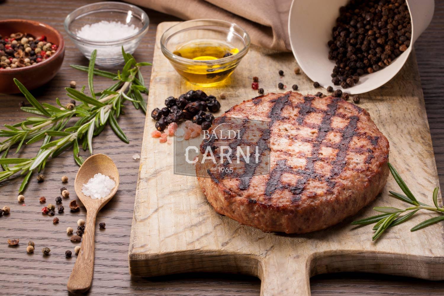 HAMBURGER DI CHIANINA "VITELLONE BIANCO DELL‘APPENNINO CENTRALE IGP" 300G GROS SURGELATO