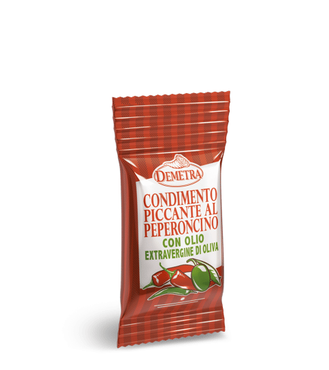 Condimento Olio Extra Vergine di Oliva al Peperoncino Monodose 2
