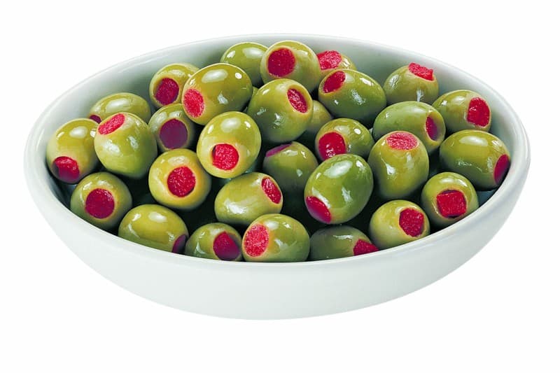 Olive Verdi Farcite al Peperone