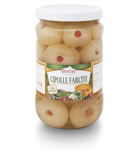 Cipolle Farcite con Peperone in Olio di Girasole 2